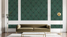 Design D0605 — Papier peint Art Déco Éventails et Or - Collection 2 — motif grand — Novomur