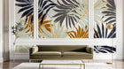 Design D0799 — Papier peint Palmier Tropical Doré Luxe - Collection 1 — Novomur