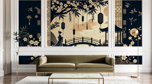 Design F0196 — Papier peint Bambou — Novomur