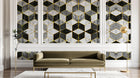 Design SD0409 — Papier peint Marbre Noir et Or Luxe - Collection 1 — Novomur