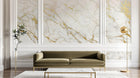 Design SK0136 — Papier peint Marbre Blanc Classique - Collection 2 — Novomur