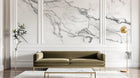 Design SK0271 — Papier peint Marbre Blanc Classique - Collection 2 — Novomur