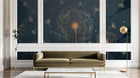 Design SK0441 — Papier peint Art Déco Éventails et Or - Collection 2 — Novomur