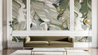 Design SK0995 — Papier peint Palmier Tropical Doré Luxe - Collection 1 — Novomur