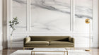 Design SL0412 — Papier peint Marbre Carrara veines grises fluides — Novomur
