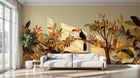 Design A0004 — Papier peint Palmier Tropical Vintage Sépia — Novomur