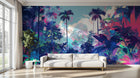 Design A0050 — Papier peint Palmier Tropical Pop Art Vif — Novomur