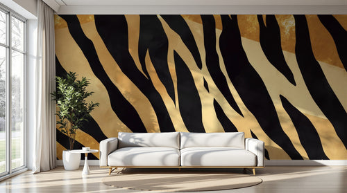Design A0328 — Papier peint Jungle Enfant Tigre & Singes — Novomur