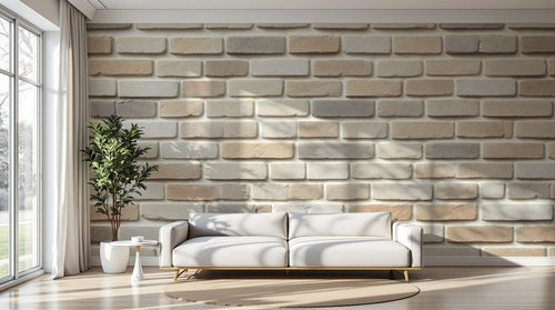 Design A0420 — Papier peint Brique Blanche — Novomur