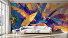 Design A0452 — Papier peint Palmier Tropical Pop Art Vif — Novomur