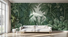 Design A0571 — Papier peint Jungle Tropicale Dense Aquarelle — Novomur