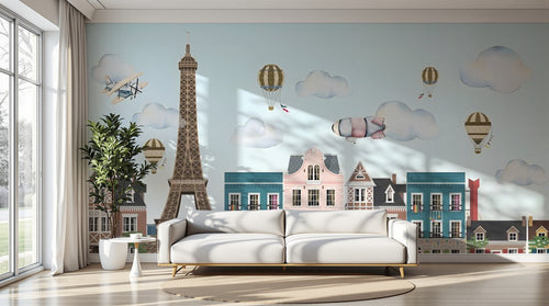 Design D0017 — Papier peint Architecture et Villes — Novomur