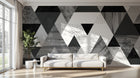 Design D0495 — Papier peint Géométrique Triangles et Losanges - Collection 2 — Novomur