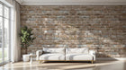 Design F0526 — Papier peint Brique Blanche — Novomur