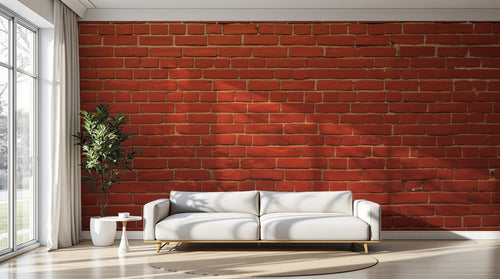 Design F0638 — Papier peint Brique Rouge — Novomur