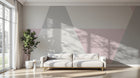 Design L0327 — Papier peint Triangles roses gris pastel scandinave — Novomur