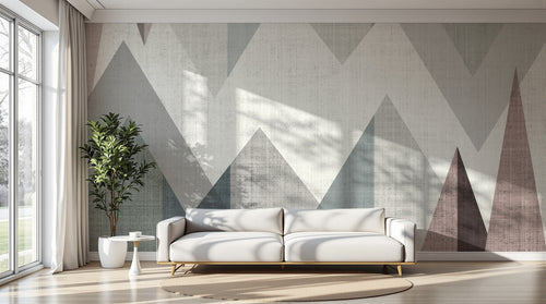 Design SK0443 — Papier peint Géométrique Triangles et Losanges - Collection 1 — Novomur