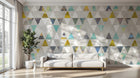 Design SK0624 — Papier peint Géométrique Triangles et Losanges - Collection 2 — Novomur