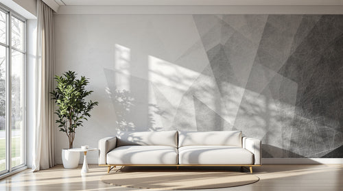 Design SK0652 — Papier peint Géométrique Triangles et Losanges - Collection 2 — Novomur