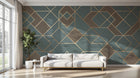 Design SK0699 — Papier peint Géométrique Triangles et Losanges - Collection 1 — Novomur