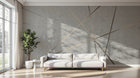 Design SL0075 — Papier peint Lignes cuivrees fond beton — Novomur