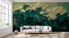 Design A0260 — Papier peint Art Abstrait Vagues et Lignes — Novomur
