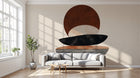 Design A0348 — Papier peint Art Abstrait Bauhaus Beige - Collection 2 — Novomur