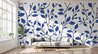 Design A0443 — Papier peint Botanique Feuilles Sombres — Novomur