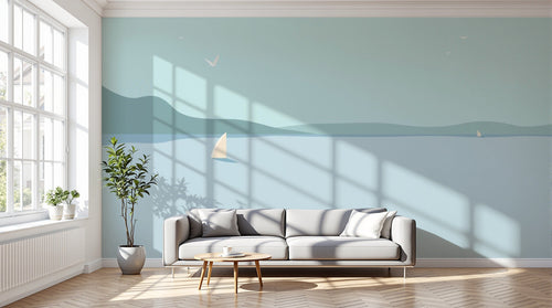 Design A0502 — Papier peint Paysage Plage et Mer — Novomur