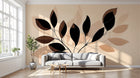 Design A0512 — Papier peint Botanique Feuilles Sombres — Novomur