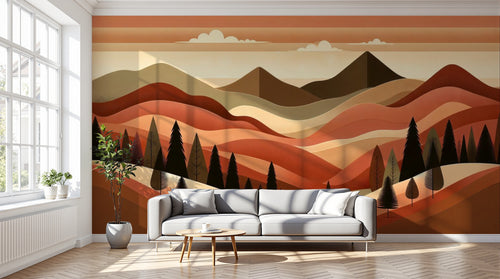 variant:A0631 | salon_12_dramatic_shadows — Toile Contemporaine Sable — papier peint Novomur