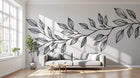 Design A0816 — Papier peint Botanique Feuilles Sombres — Novomur
